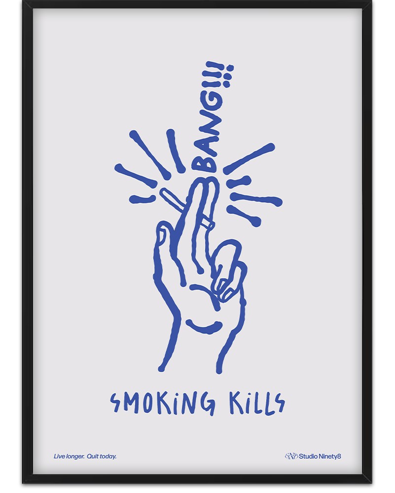 Smoking Kills - Blue